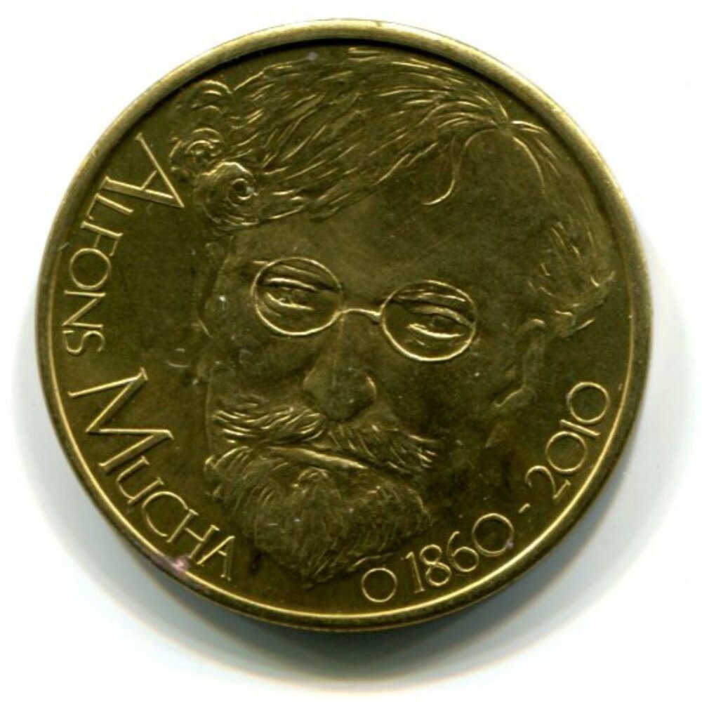 2010 Alfons Mucha Czech Republic Commemorative Medal (b860-32)